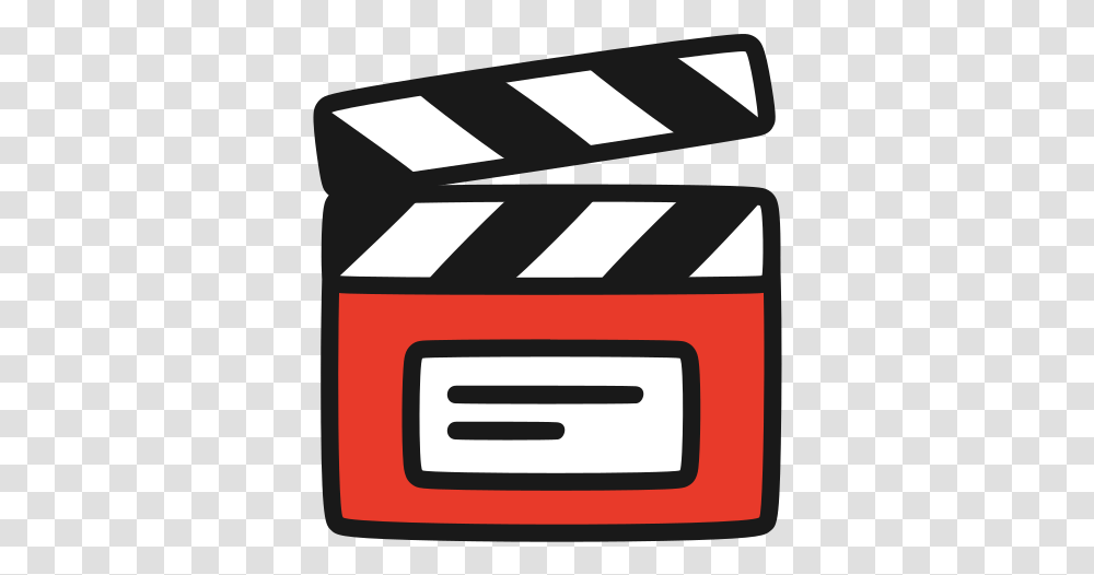 Iconfinder Video Editor Films Movie Clapper Board, Text, Label, Mailbox, Letterbox Transparent Png