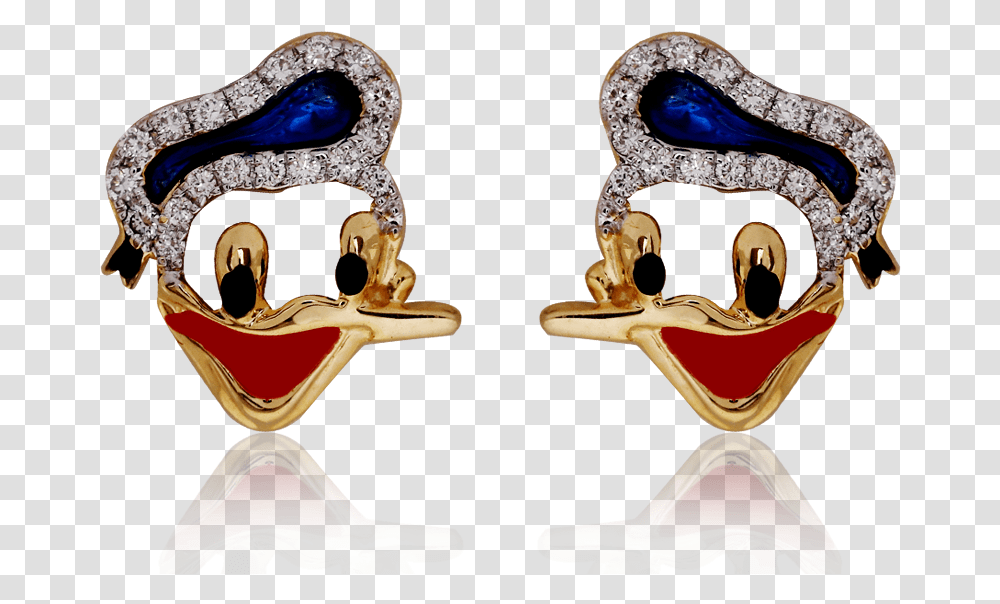 Iconic Donald Duck Enamel Earrings Earrings, Accessories, Accessory, Jewelry, Gemstone Transparent Png