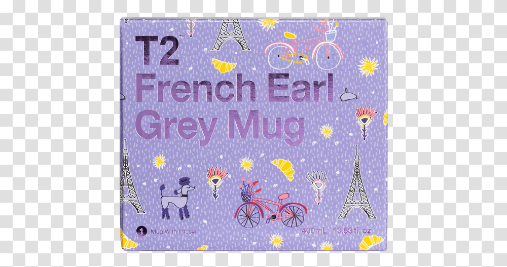 Iconic French Earl Grey Mug With Infuser Greeting Card, Bicycle, Transportation, Bike, Embroidery Transparent Png