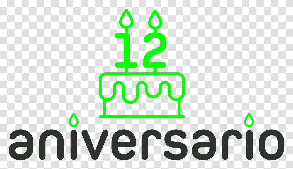 Icono 12 Aniversario, Light, Neon Transparent Png