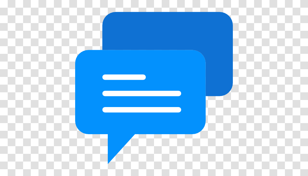 Icono Chat Dialogo Las Burbujas Burbujas Hablar Azul Gratis, Label, First Aid, Outdoors Transparent Png