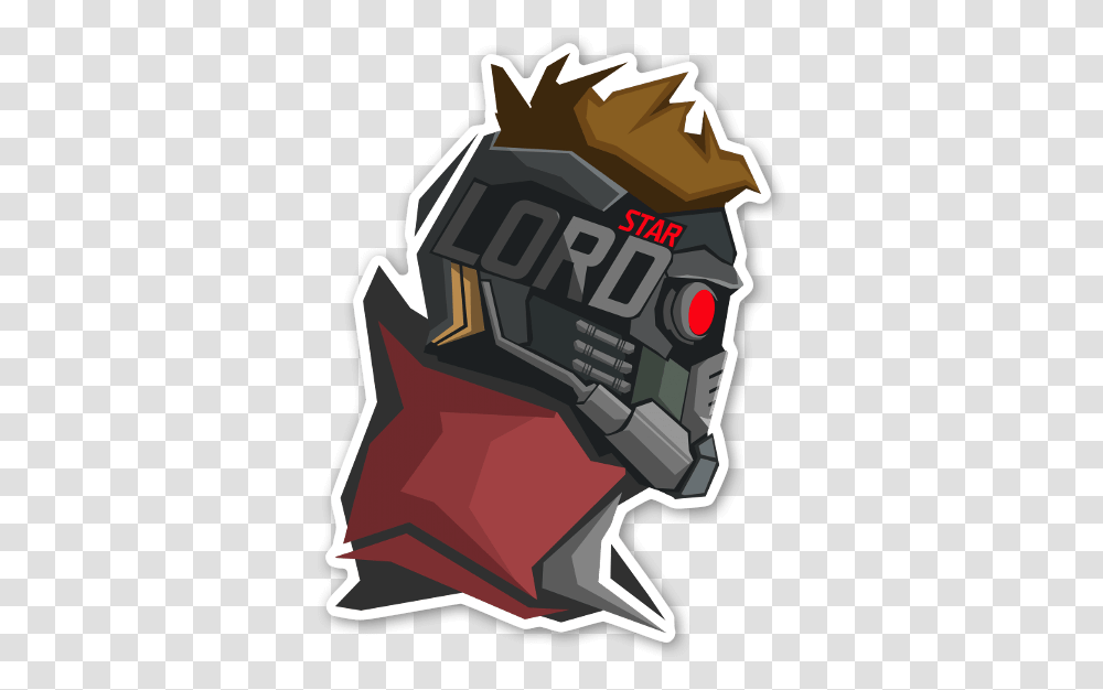 Icono Comic 1 Image Star Lord Face Logo, Grenade, Bomb, Weapon, Weaponry Transparent Png