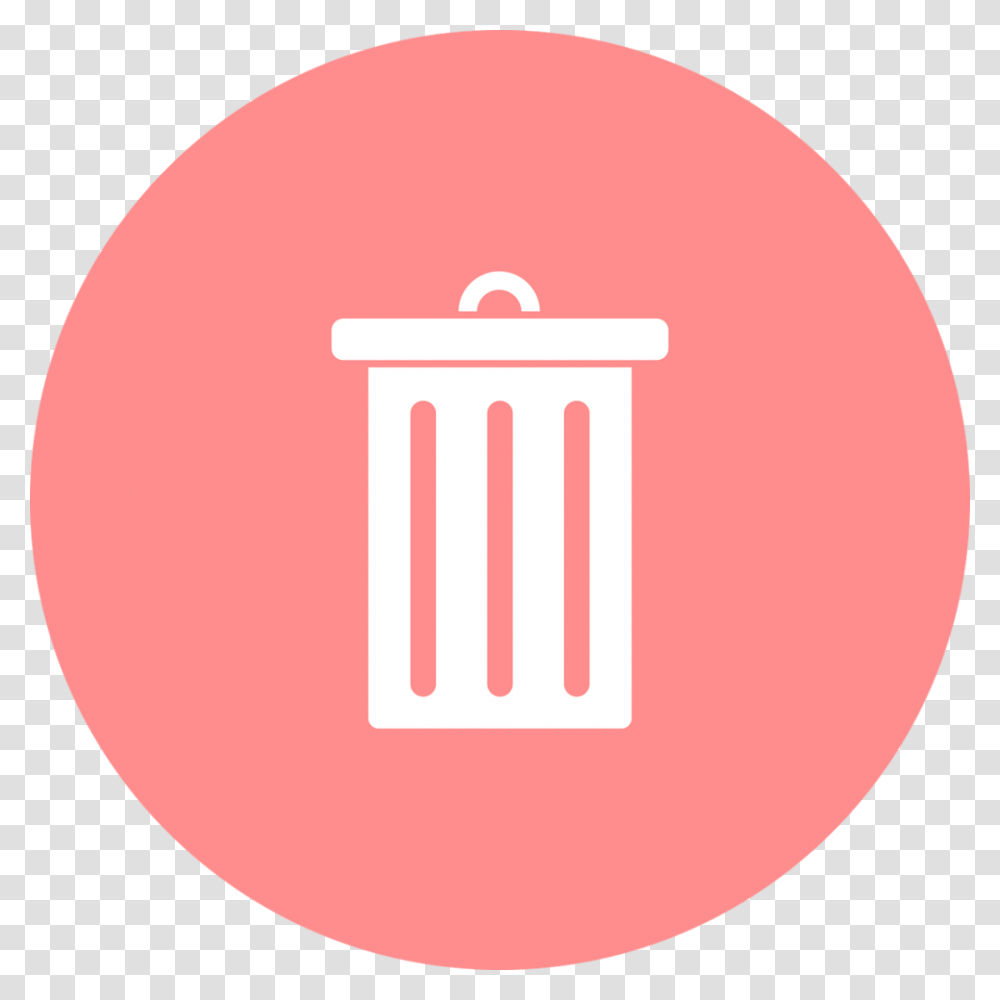 Icono De Papelera Para Borrar Recycle Bin Icon Circle, Logo, Ball Transparent Png