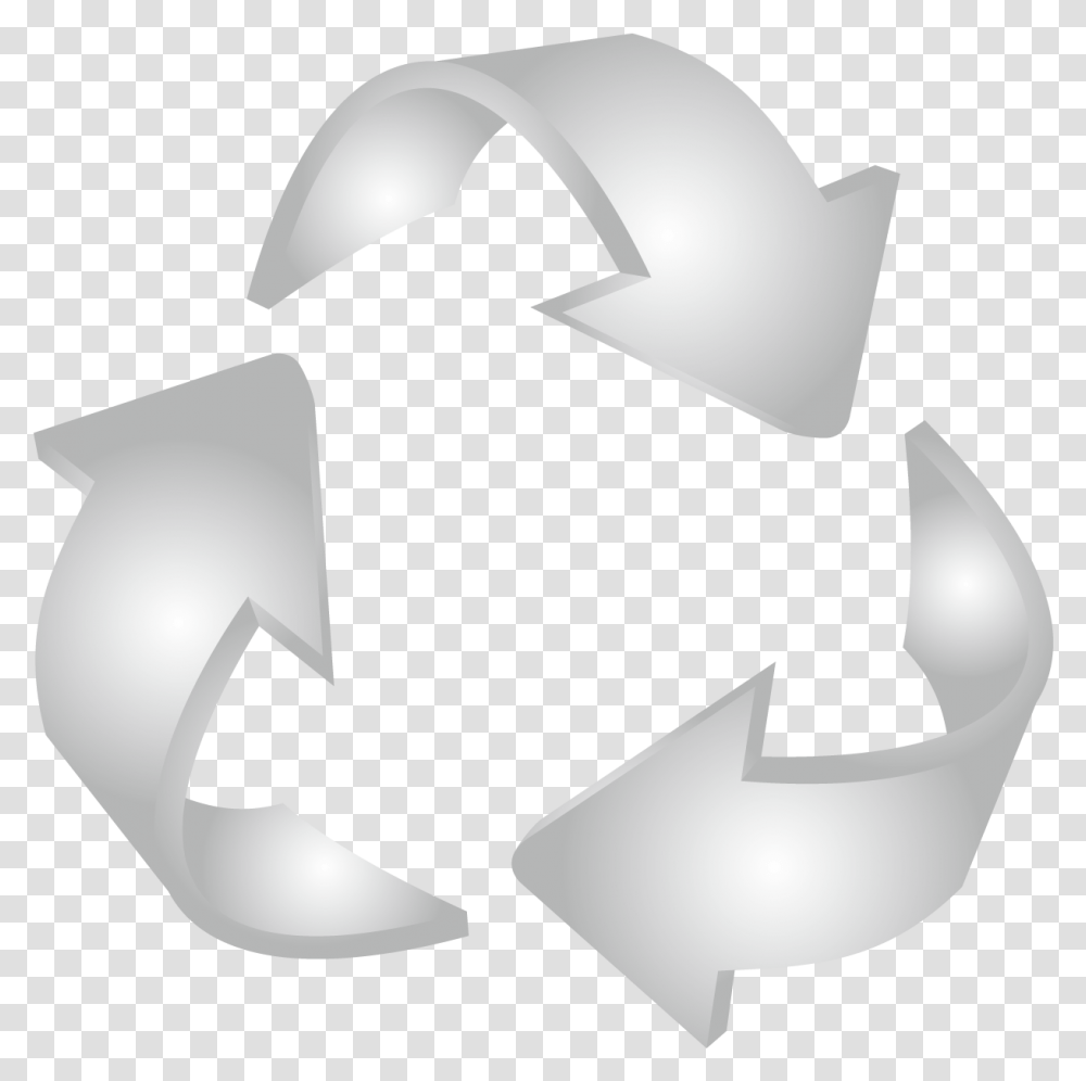 Icono De Reciclaje Blanco Emblem, Recycling Symbol Transparent Png