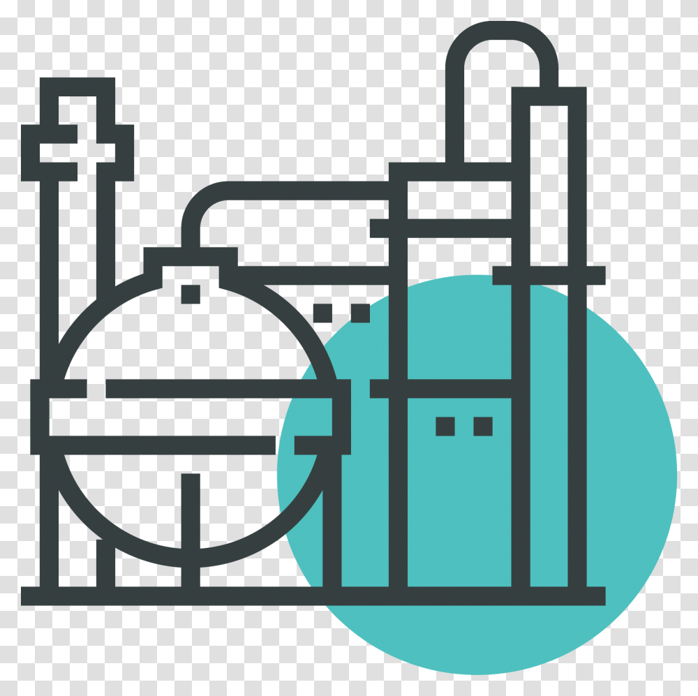 Icono De Refineria, Gate, Machine, Pump Transparent Png