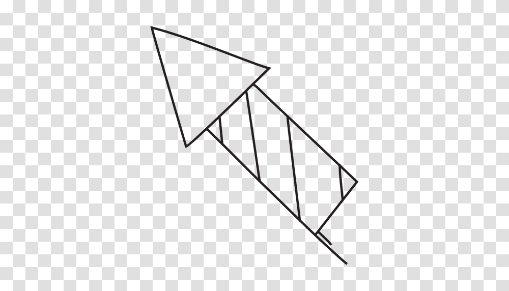 Icono De Trazo Dibujado A Mano De Fuegos Artificiales, Bow, Triangle, Oars Transparent Png
