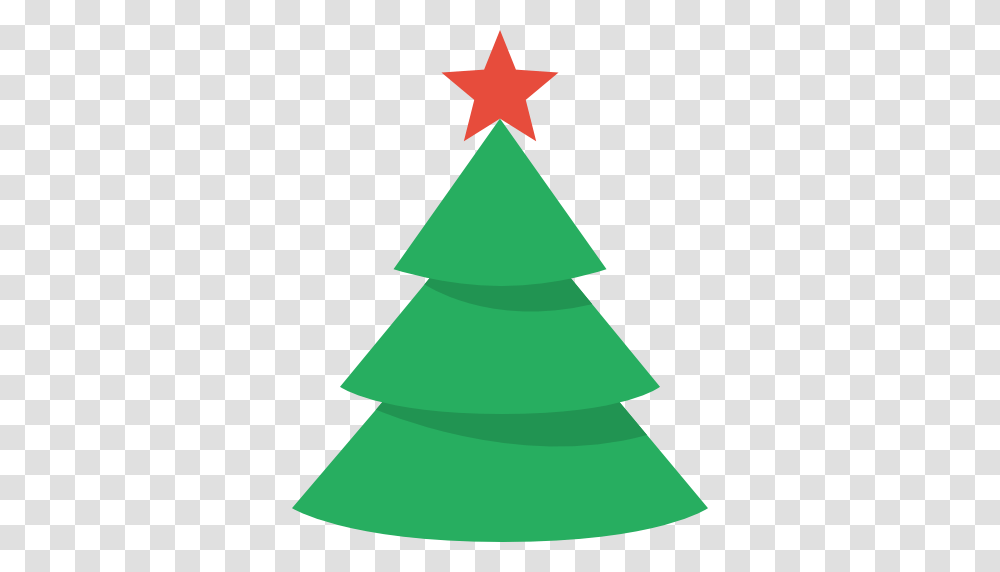 Icono Navidad Arbol Gratis De Christmas Flat Color Icons, Tree, Plant, Star Symbol Transparent Png