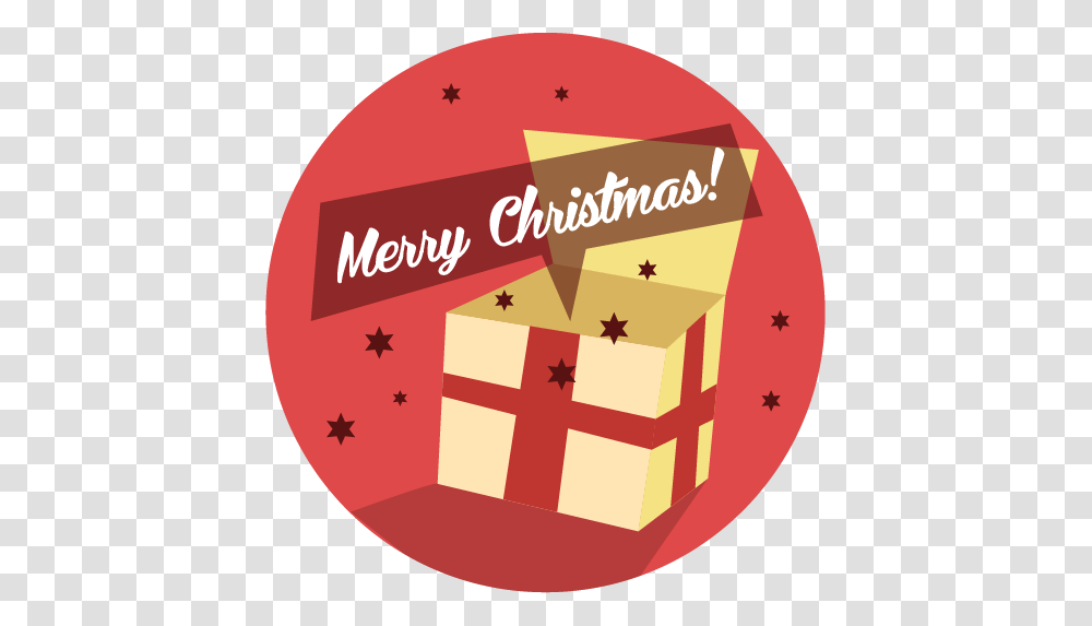 Icono Navidad Feliz Regalo Gratis De Christmas Circle, Gift, Text, Label, First Aid Transparent Png