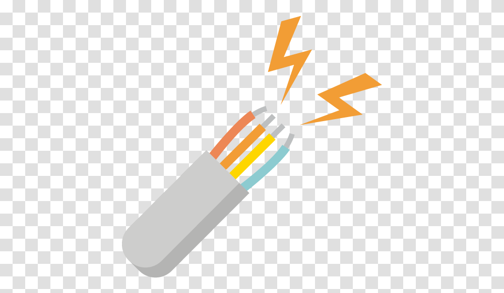 Icono Para Trabajos De Electricidad, Cable, Arrow Transparent Png