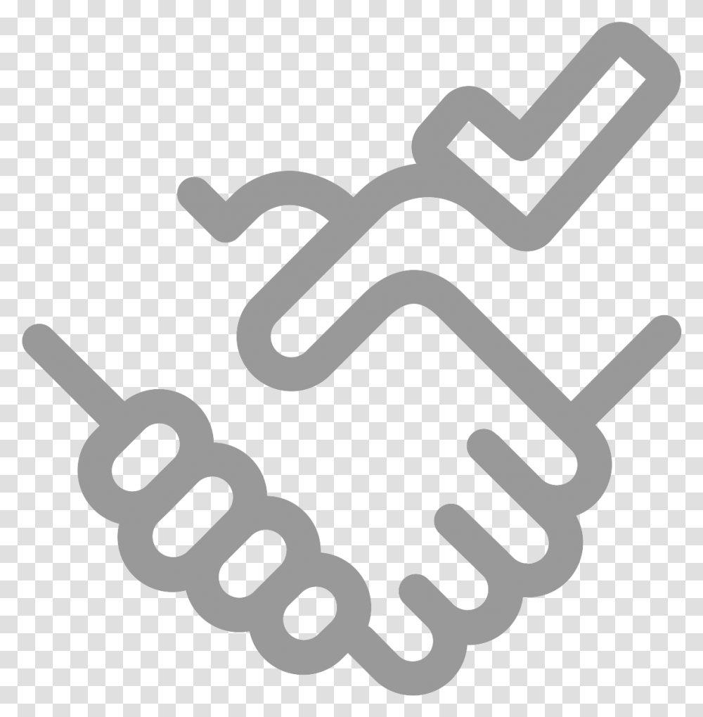 Icono Trato, Hand, Handshake, Hammer, Tool Transparent Png