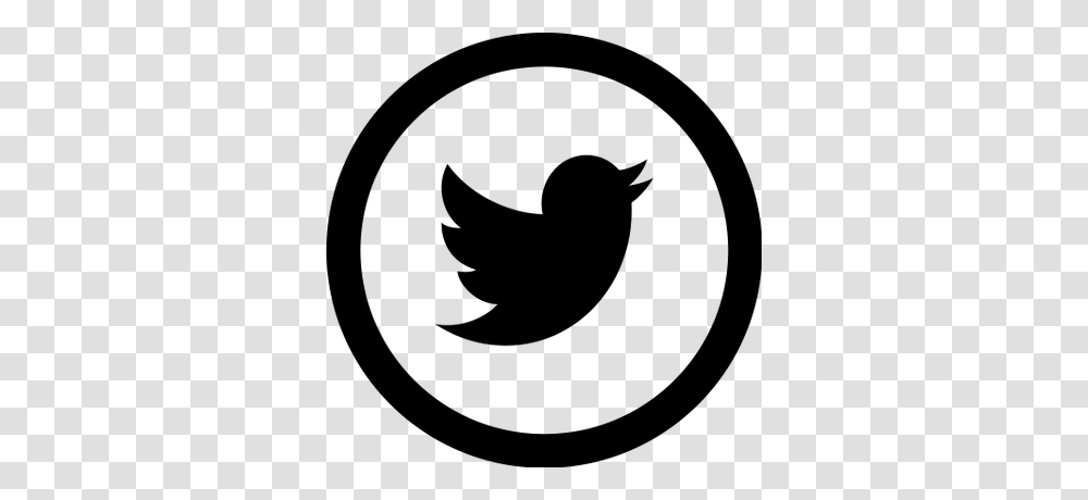 Icono Twitter En Negro Transparente, Logo, Trademark, Bird Transparent Png