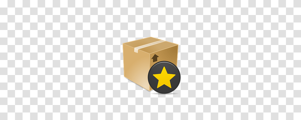 Icons Box, Star Symbol, Carton, Cardboard Transparent Png