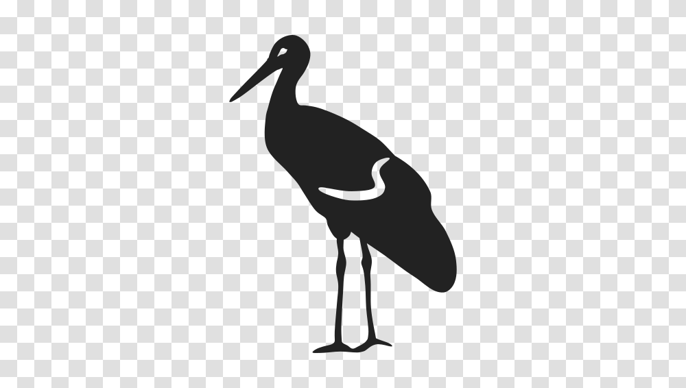 Icons, Bird, Animal, Crane Bird, Stork Transparent Png