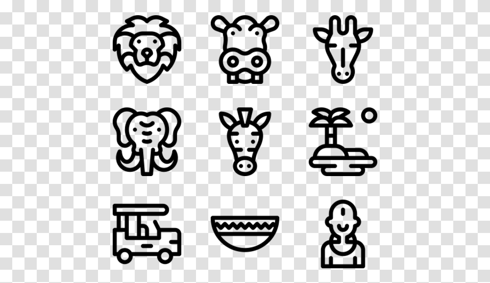 Icons Free Vector Africa Easy Tattoos For Boys, Gray, World Of Warcraft Transparent Png