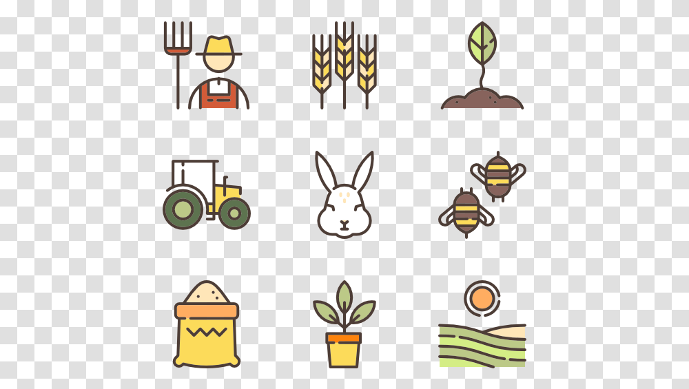 Icons Free Vector Linear Agriculture Transparent Png