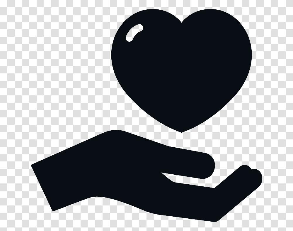 Icons Hands Icon And Hands, Heart, Stencil, Pillow, Cushion Transparent Png