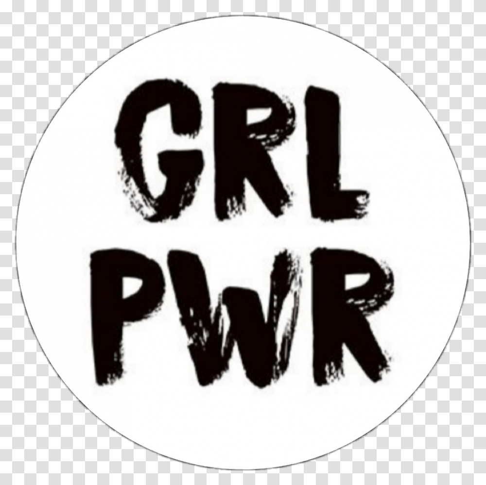 Icons Icon Grlpwr Girlpower Wall Clock, Label, Word, Alphabet Transparent Png