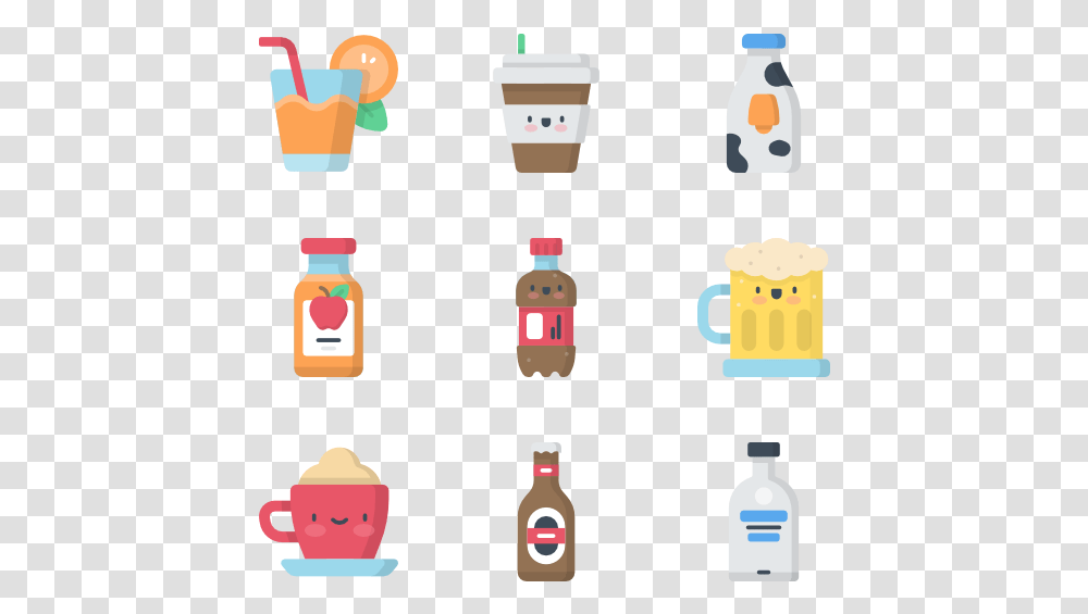 Icons Kawaii Candy, Beverage, Label, Milk Transparent Png