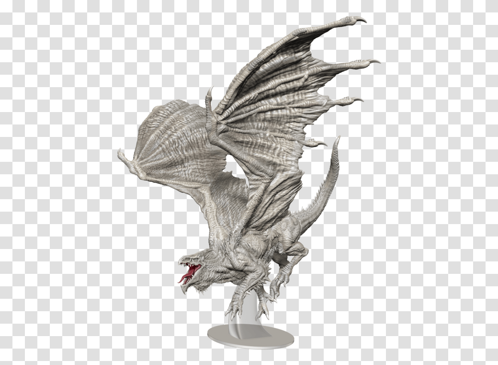 Icons Of The Realms Miniatures Adult White Dragon - Fan Adult White Dragon Premium Figure, Bird, Animal Transparent Png