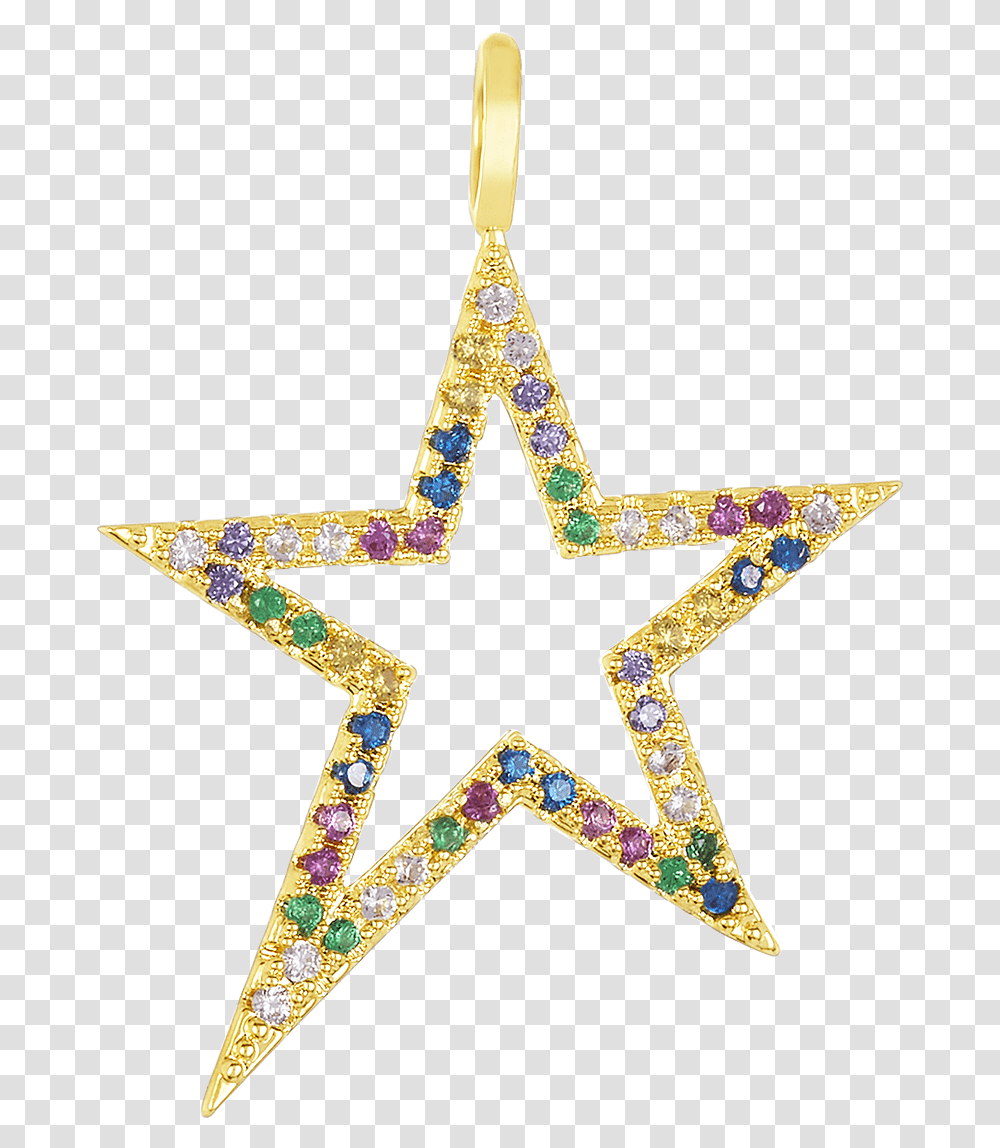 Icons Shooting Star Necklace Charm Butterfly Icon, Star Symbol, Cross Transparent Png