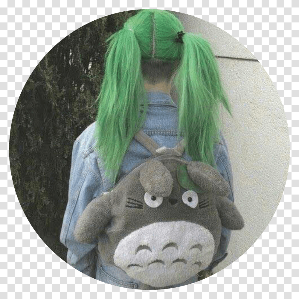 Icons Totoro Hair Diy Pastel Green Transparent Png