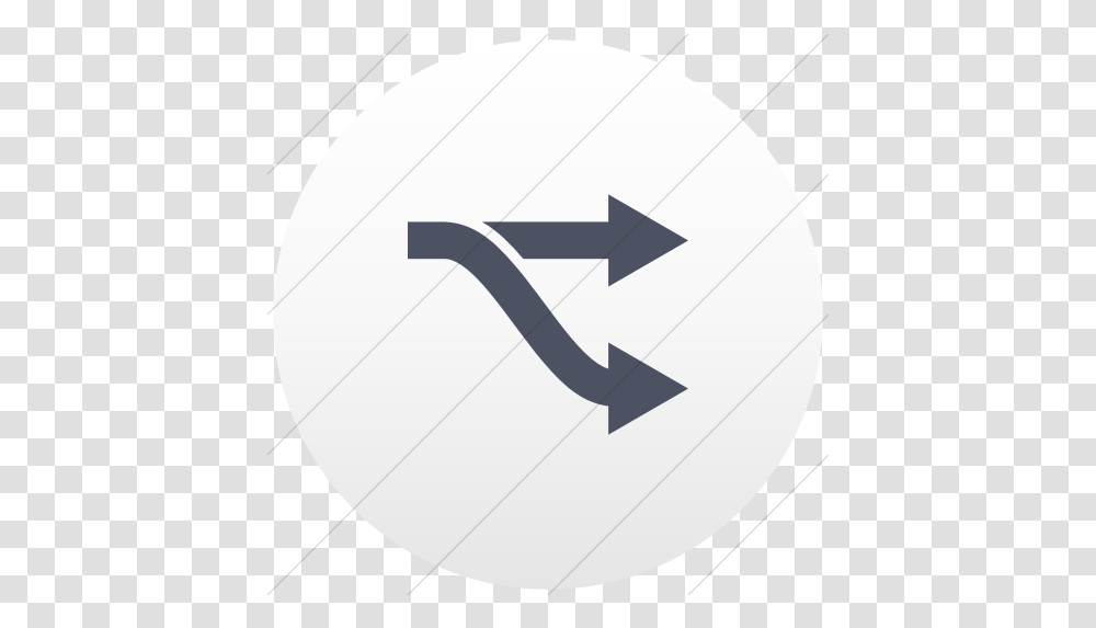 Iconsetc Flat Circle Blue Gray Arrow Fork, Symbol, Sign, Road Sign, Baseball Cap Transparent Png