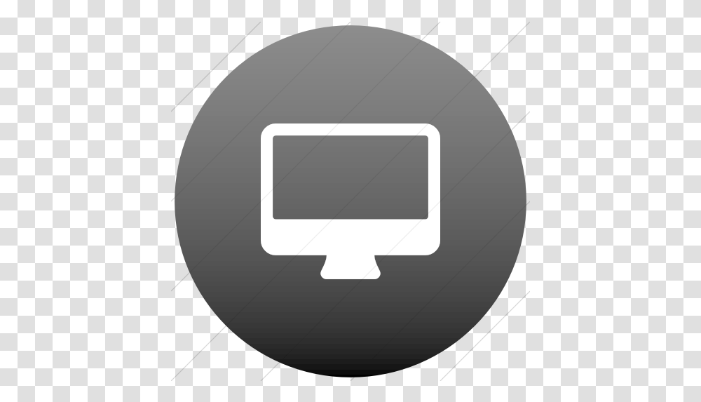 Iconsetc Flat Circle White Desktop Icon Circle, Electronics, Nature, Screen, Monitor Transparent Png
