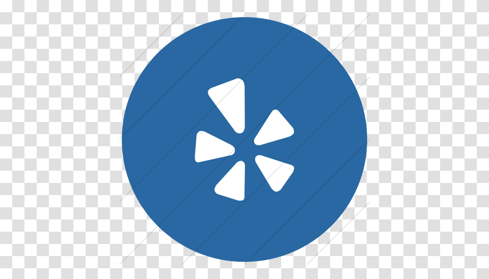 Iconsetc Flat Circle White On Blue Social Media Yelp Icon, Balloon, Sphere, Light, Tie Transparent Png