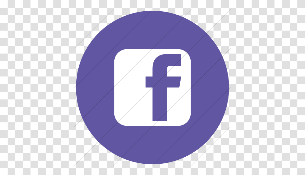 Iconsetc Flat Circle White On Purple Social Media Facebook, First Aid, Soccer Ball, Word Transparent Png