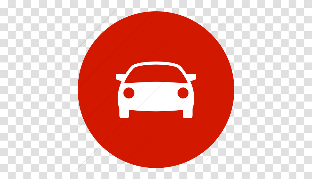 Iconsetc Flat Circle White Security Red Icon, Car, Vehicle, Transportation, Car Wash Transparent Png