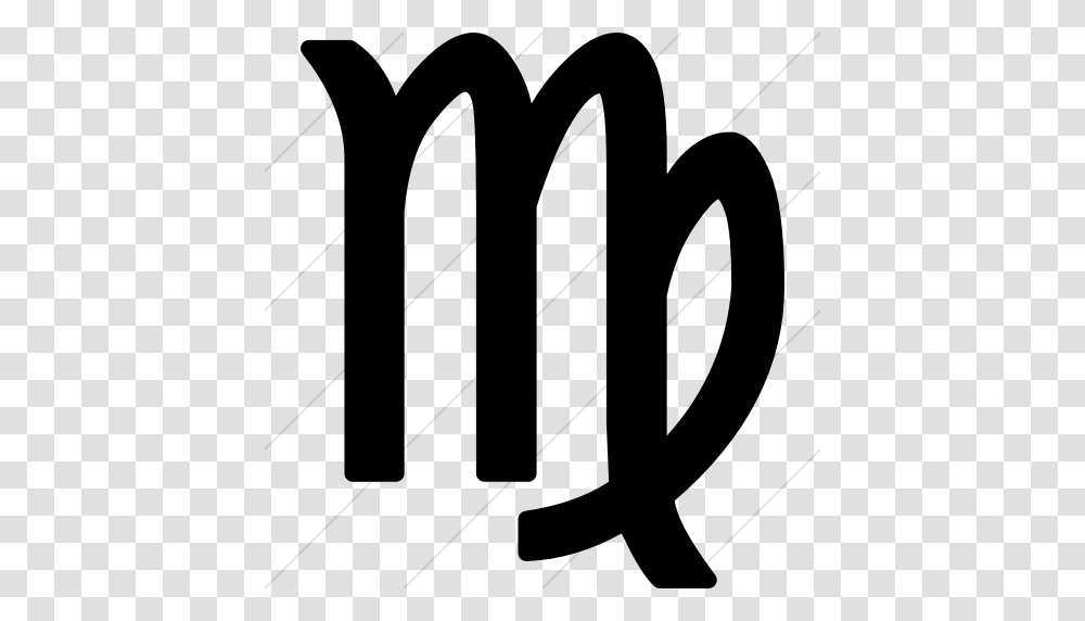 Iconsetc Simple Black Astrological Signs Virgo Icon, Gray, World Of Warcraft Transparent Png