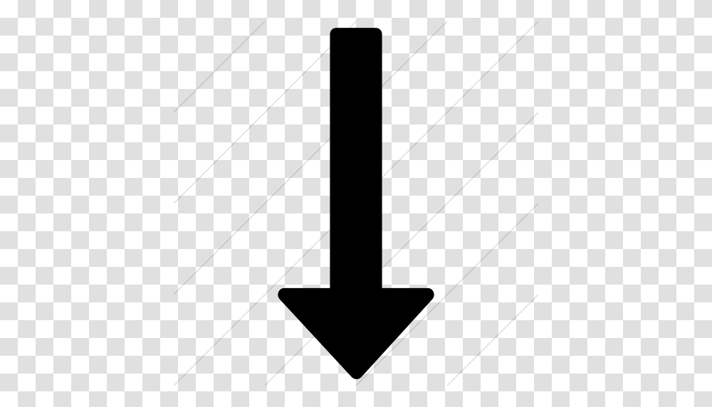 Iconsetc Simple Black Bootstrap Font Awesome Long Arrow Down Icon, Gray, World Of Warcraft Transparent Png