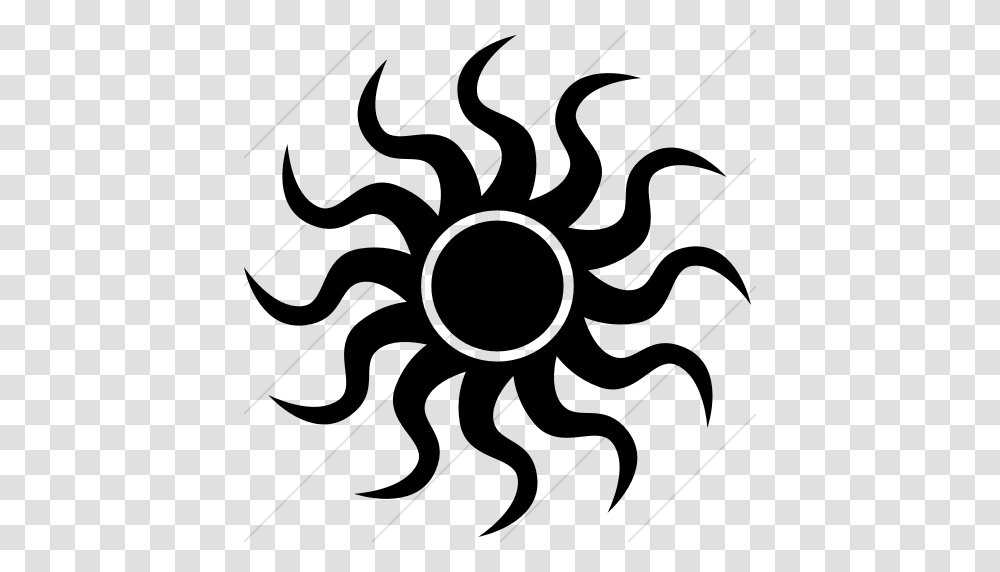 Iconsetc Simple Black Classica Ancient Scorching Sun Icon, Gray, World Of Warcraft Transparent Png