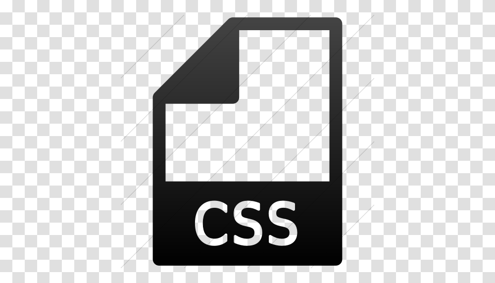 Iconsetc Simple Black Gradient Mime Types Document Css Icon, Electronics, Mailbox, Letterbox, Number Transparent Png