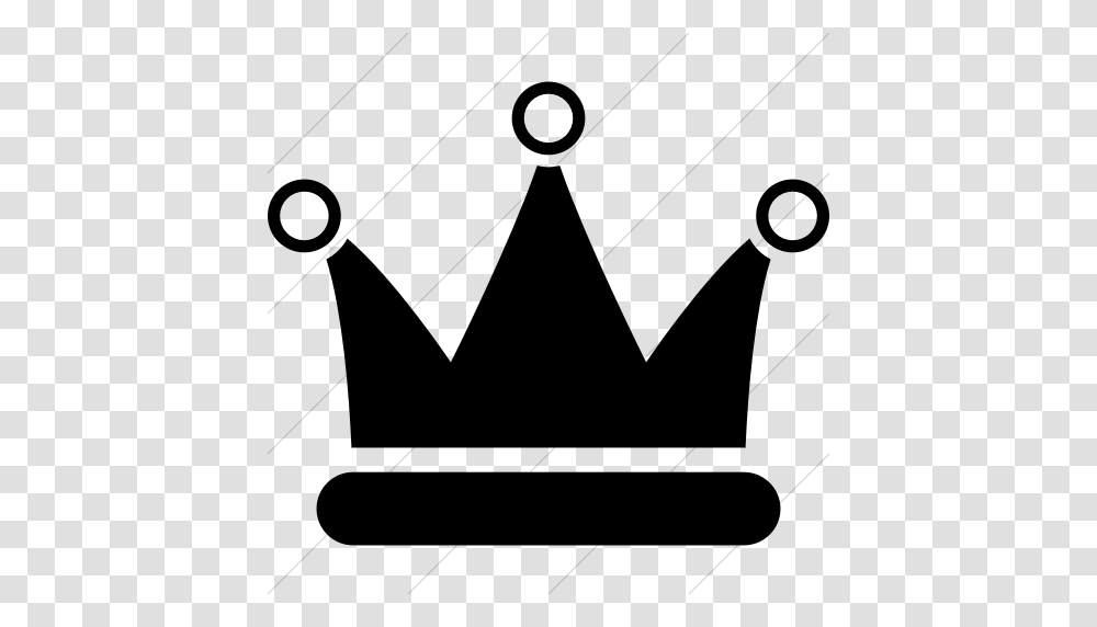 Iconsetc Simple Black Raphael Crown Icon, Gray, World Of Warcraft Transparent Png