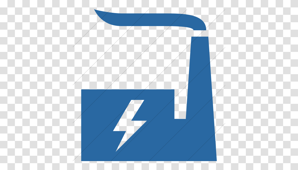 Iconsetc Simple Blue Iconathon Power Plant Icon Blue Power Plant Icon, Text, Utility Pole, Alphabet, Number Transparent Png