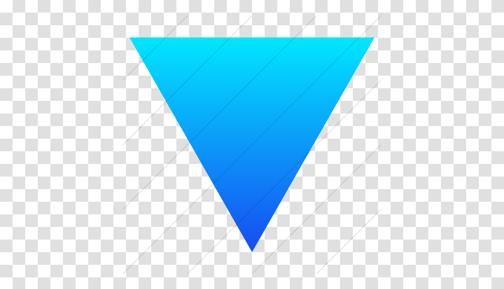 Iconsetc Simple Ios Blue Gradient Classic Arrows Triangle Triangle, Solar Panels, Electrical Device, Plectrum Transparent Png