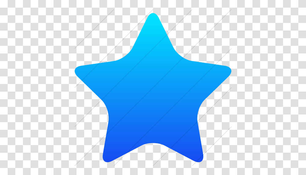 Iconsetc Simple Ios Blue Gradient Raphael Star Solid Interests Star Icon Cv, Star Symbol, Outdoors Transparent Png