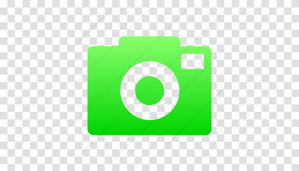 Iconsetc Simple Ios Neon Green Camera Neon Green Icon, Electronics, First Aid, Digital Camera Transparent Png