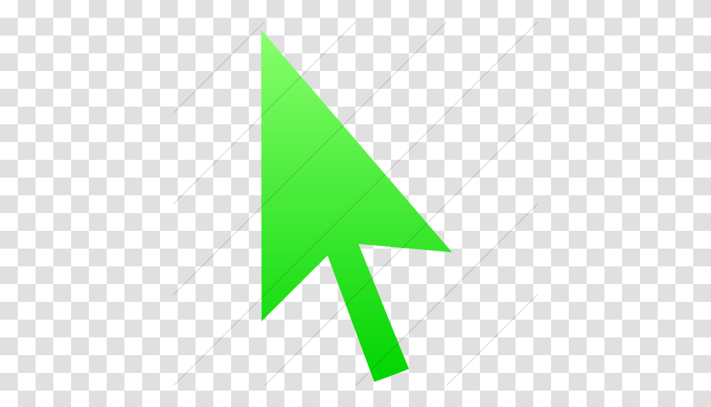 Iconsetc Simple Ios Neon Green Gradient Classica Mouse Vector Mouse Arrow, Axe, Tool, Triangle, Cross Transparent Png