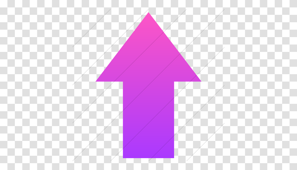 Iconsetc Simple Ios Pink Gradient Classic Arrows Solid Up Icon Action And Reaction In A Spring, Number, Symbol, Text, Cross Transparent Png