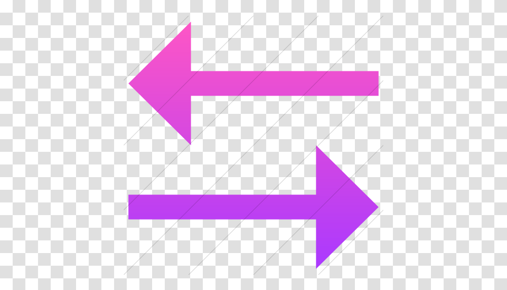 Iconsetc Simple Ios Pink Gradient Classic Arrows Two Sort Horizontal Icon, Triangle, Symbol, Purple, Star Symbol Transparent Png