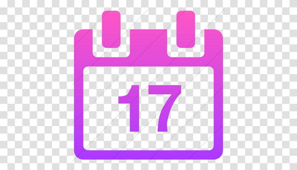 Iconsetc Simple Ios Pink Gradient Dot, Number, Symbol, Text, Digital Clock Transparent Png