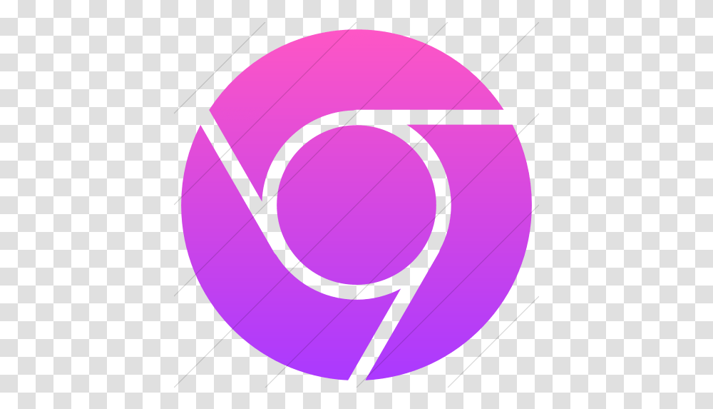 Iconsetc Simple Ios Pink Gradient Raphael Chrome Icon Google Chrome Icon Pink, Text, Symbol, Purple, Logo Transparent Png