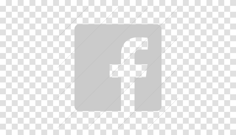 Iconsetc Simple Light Gray Foundation Facebook Logo Grey, Number, Symbol, Text, Cross Transparent Png