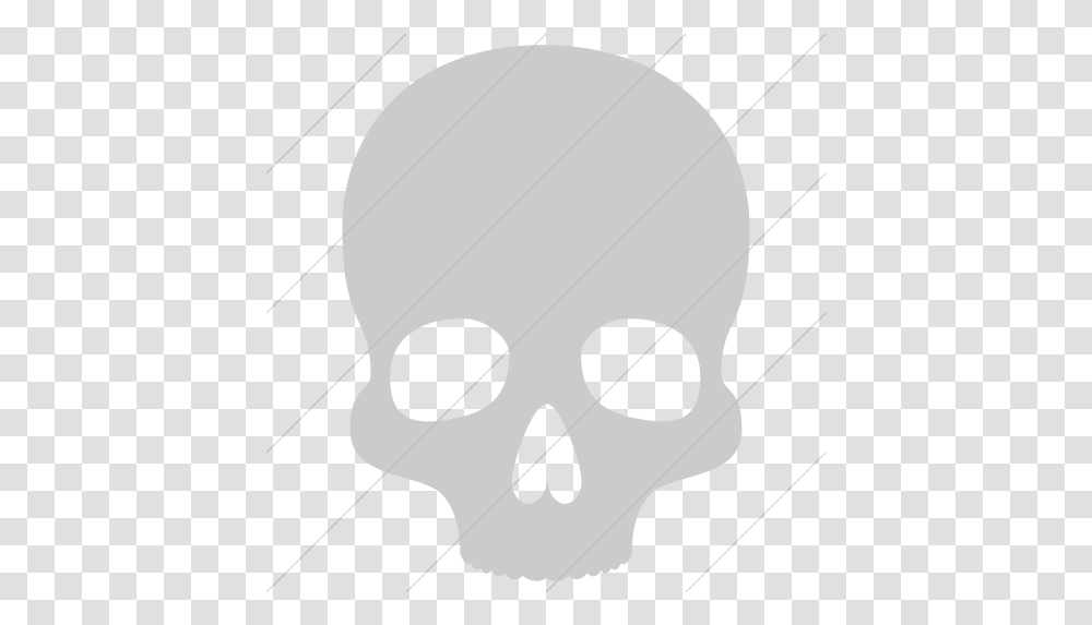 Iconsetc Simple Light Gray Raphael Skull Icon Skull, Soccer Ball, Football, Team Sport, Sports Transparent Png