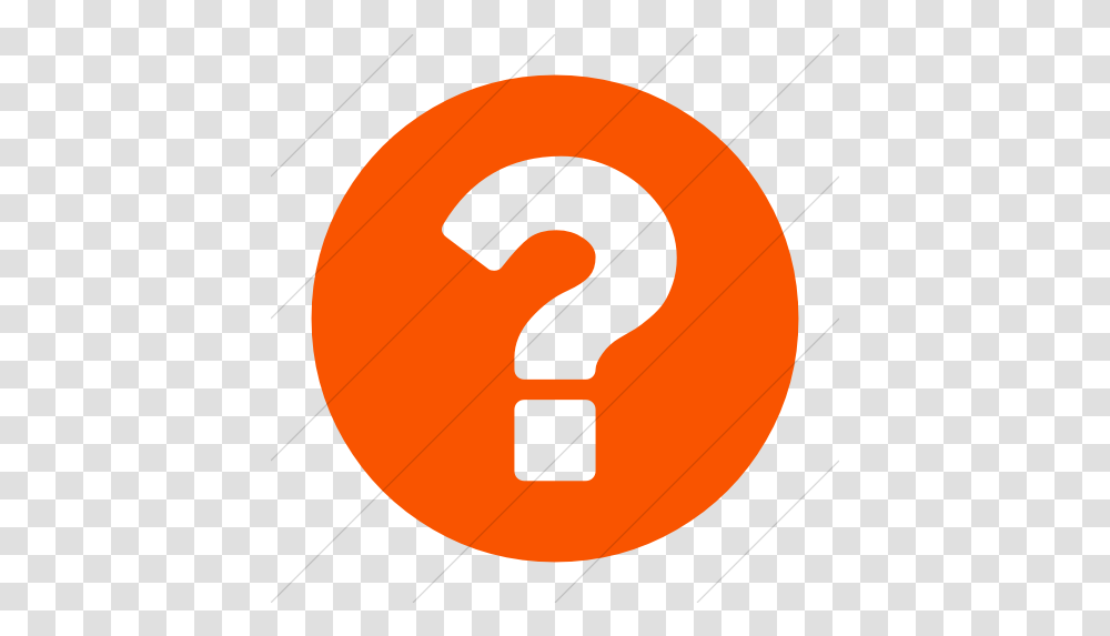 Iconsetc Simple Orange Bootstrap Font Question Bank Icon, Number, Symbol, Text, Alphabet Transparent Png