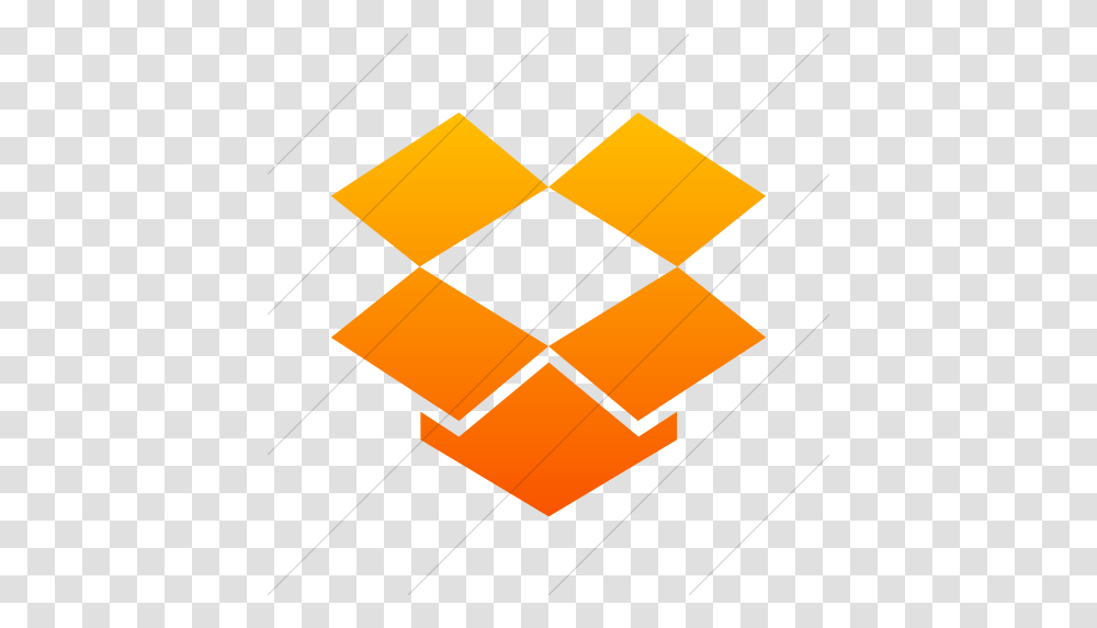 Iconsetc Simple Orange Gradient Foundation 3 Social Box Opening Icon Arrow, Symbol, Star Symbol, Pac Man, Drawer Transparent Png