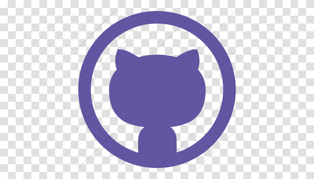 Iconsetc Simple Purple Social Media Github Icon Transparent Png