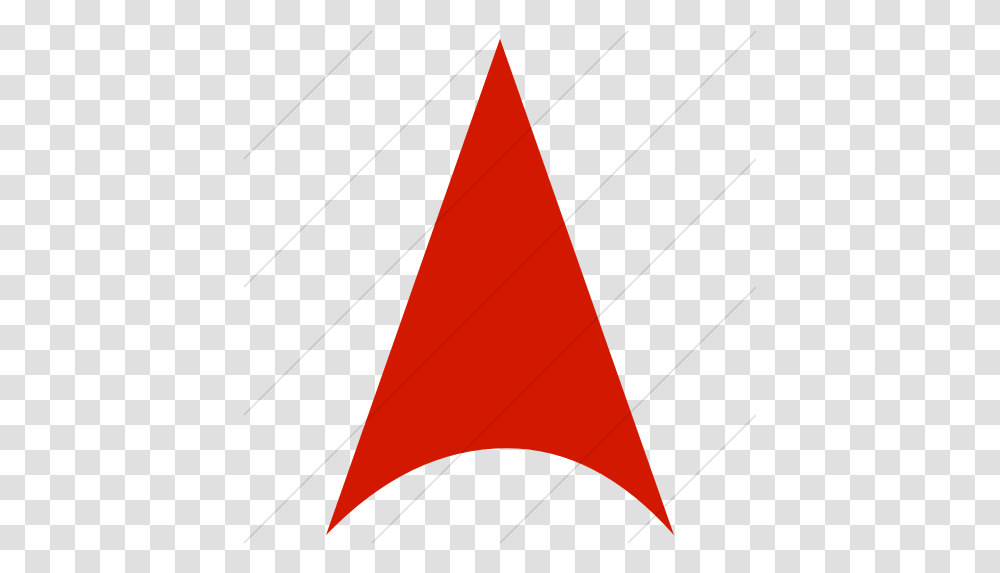 Iconsetc Simple Red Classic Arrows Direction North Icon Plot, Triangle, Cone Transparent Png